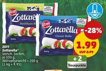 PENNY Zott zottarella basilikum rolle Angebot