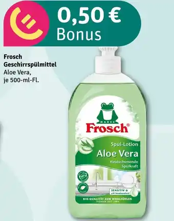 nahkauf Frosch geschirrspülmittel aloe vera Angebot