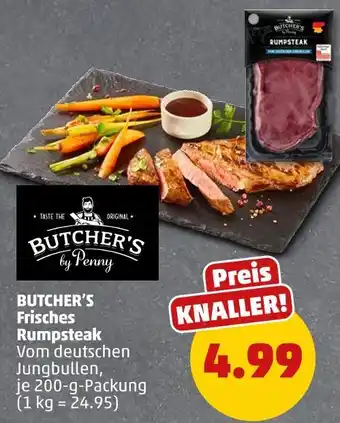 PENNY Butcher's by penny frisches rumpsteak Angebot