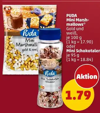 PENNY Puda mini marshmallows gold und weiß Angebot