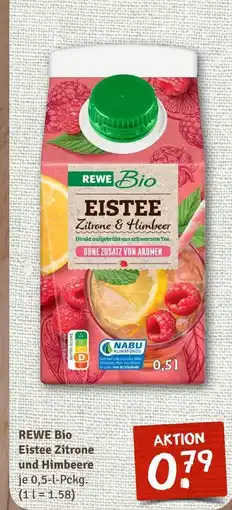 nahkauf Rewe bio eistee zitrone & himbeere Angebot