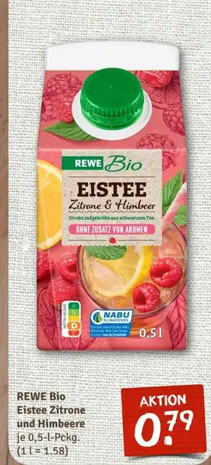 nahkauf Rewe bio eistee zitrone & himbeere Angebot