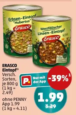 PENNY Erasco erbsen-eintopf 'hubertus' Angebot