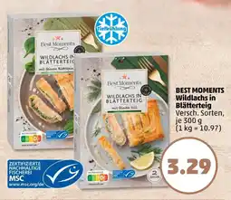PENNY Best moments wildlachs in blätterteig mit feinem blattspinat Angebot