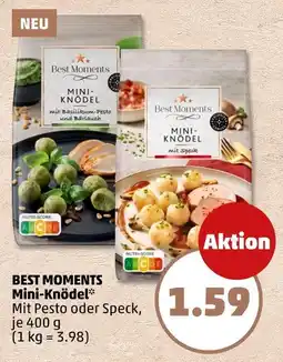 PENNY Best moments mini-knödel mit basilikum-pesto und bärlauch Angebot