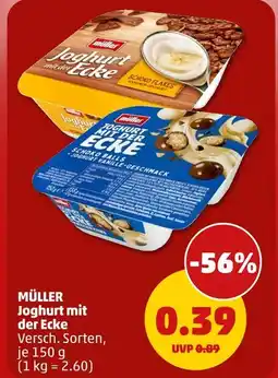 PENNY Müller joghurt mit der ecke schoko-flakes Angebot