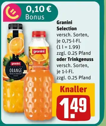 REWE Granini selection oder trinkgenuss Angebot