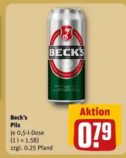 REWE Beck's pils Angebot