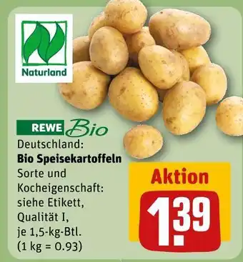 REWE Naturland bio speisekartoffeln Angebot