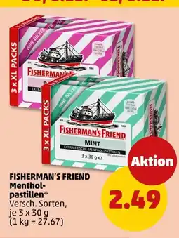 PENNY Fisherman's friend menthol-pastillen mint Angebot