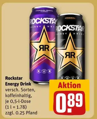 REWE Rockstar energy drink Angebot