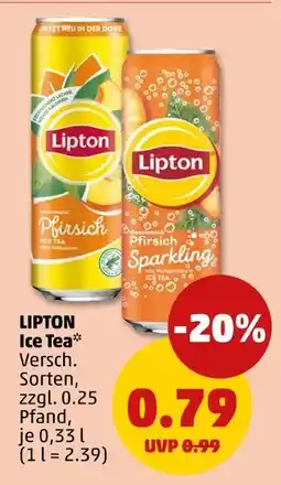 PENNY Lipton ice tea pfirsich Angebot