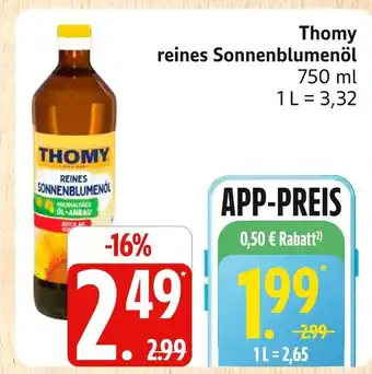 Marktkauf Thomy reines sonnenblumenöl Angebot