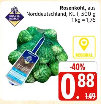 Marktkauf Unsere heimat rosenkohl Angebot