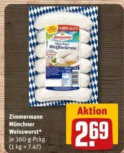 REWE Zimmermann münchner weißwurst Angebot