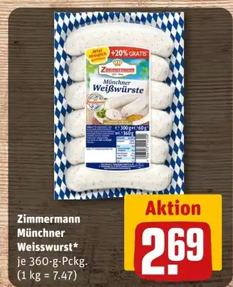 REWE Zimmermann münchner weißwurst Angebot