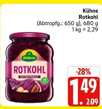 Marktkauf Kühne rotkohl Angebot