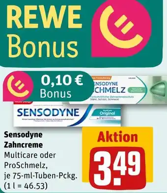 REWE Sensodyne zahncreme Angebot