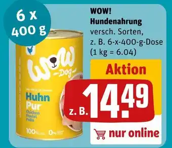 REWE Wow! dog huhn pur Angebot