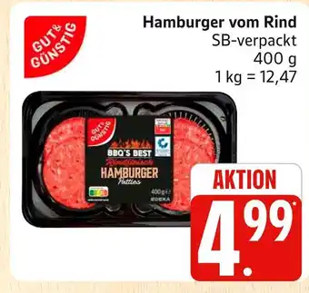 Marktkauf Gut & günstig hamburger vom rind Angebot