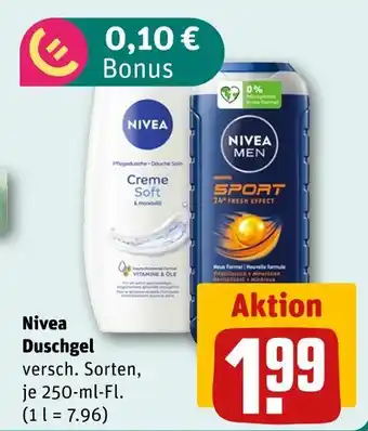 REWE Nivea duschgel Angebot