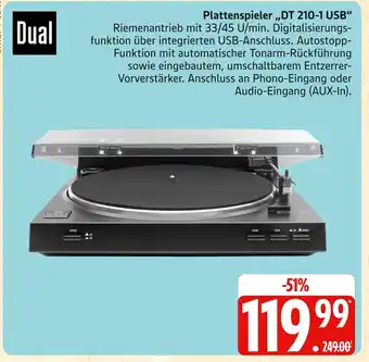 Marktkauf Dual dt 210-1 usb Angebot