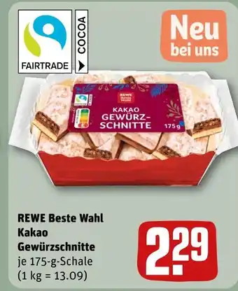 REWE Rewe beste wahl kakao gewürzschnitte Angebot