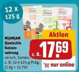 REWE Mjamjam quetschie katzennahrung Angebot