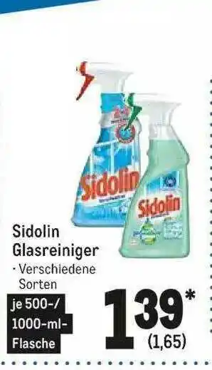 METRO Sidolin Glasreiniger Angebot