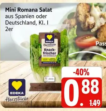 Marktkauf Edeka herzstücke mini romana salat Angebot