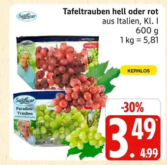 Marktkauf Sanlucar tafeltrauben hell Angebot