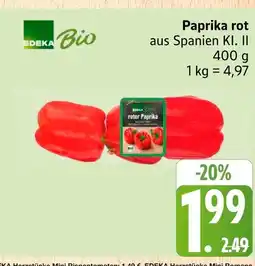 Marktkauf Edeka bio paprika rot Angebot
