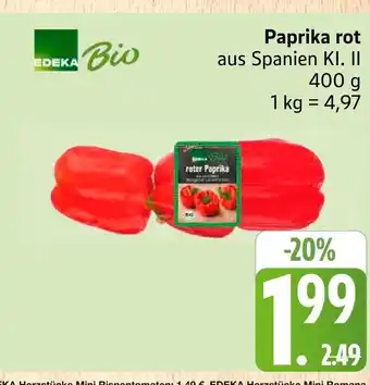 Marktkauf Edeka bio paprika rot Angebot