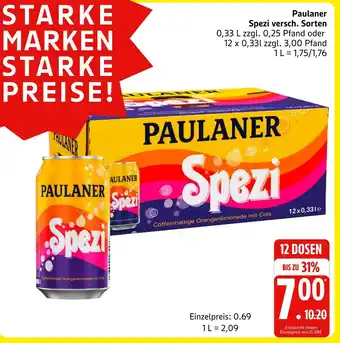 Marktkauf Paulaner spezi Angebot