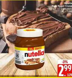 Marktkauf Nutella nuss-nugat-creme Angebot