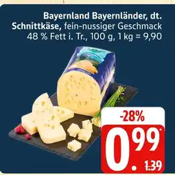 Marktkauf Bayernland bayernländer, dt. schnittkäse Angebot