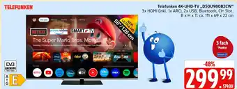 Marktkauf Telefunken 4k-uhd-tv d50u980b2cw Angebot