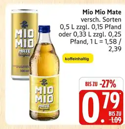 Marktkauf Mio mio mate original 0,5 l Angebot
