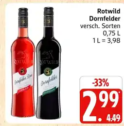 Marktkauf Rotwild dornfelder rosé Angebot