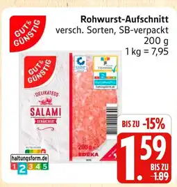 Marktkauf Gut & günstig delikatess salami geräuchert Angebot