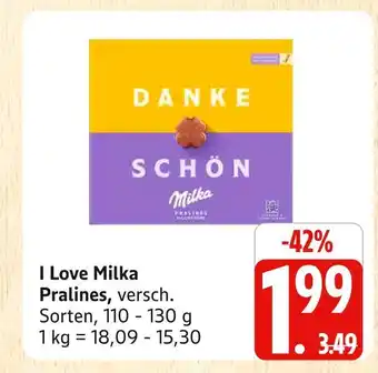 Marktkauf Milka i love milka pralines Angebot