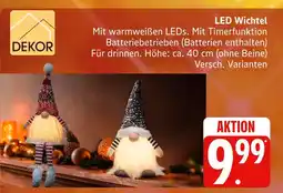 Marktkauf Dekor led wichtel Angebot