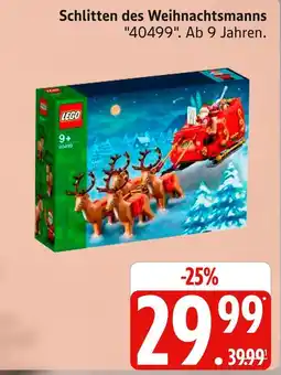 Marktkauf Lego schlitten des weihnachtsmanns Angebot