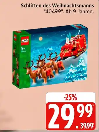 Marktkauf Lego schlitten des weihnachtsmanns Angebot