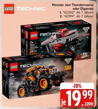 Marktkauf Lego technic monster jam thunderroarus Angebot