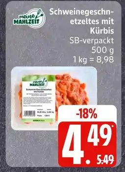Edeka Meine mahlzeit schweinegeschnetzeltes mit kürbis Angebot
