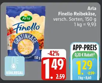 Edeka Arla finello reibekäse Angebot