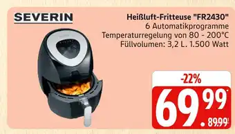 Marktkauf Severin heißluft-fritteuse fr2430 Angebot