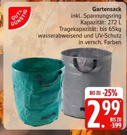 Marktkauf Gut & günstig gartensack Angebot