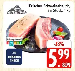 Marktkauf Gutfleisch frischer schweinebauch Angebot